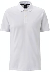 BOSS Mens Polo Shirt Pique Cotton Regular Fit Cuffs-0