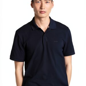 Hugo Boss Mens Polo Shirt Regular Fit Piqué Button Closure-0