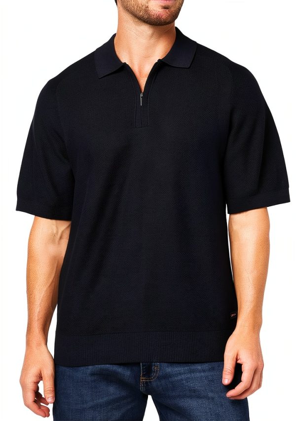 BOSS Basket Weave Knit Pullover Lightweight Sweater Mens-0