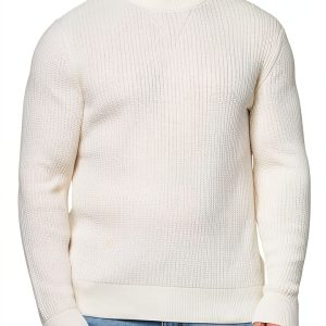 BOSS Mens Basket Weave Knit Pullover Lightweight Sweater-0