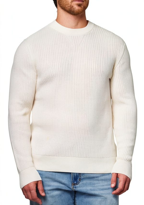 BOSS Mens Basket Weave Knit Pullover Lightweight Sweater-0