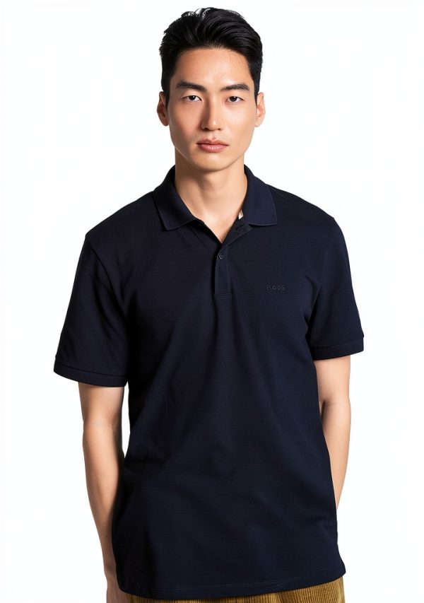Hugo Boss Mens Polo Shirt Regular Fit Piqué Button Closure-1