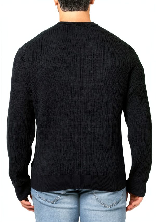 BOSS Basket Weave Knit Pullover Lightweight Sweater Mens-1