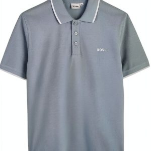 Boys Short Sleeve Polo Shirt BOSS Premium Comfort Durable-0