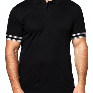 BOSS Interlock Cotton Polo Shirt Mens Clothing Comfort Fit-0