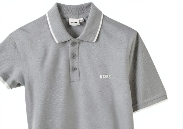 Boys Short Sleeve Polo Shirt BOSS Premium Comfort Durable-2