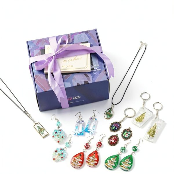 LET'S RESIN UV Resin Jewelry Kit Clear Crystal 153Pcs-7