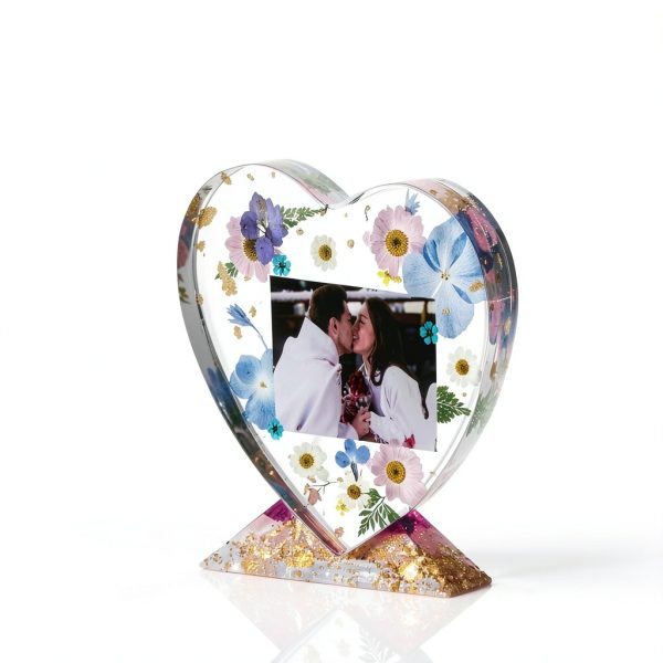 LET'S RESIN Photo Frame Molds Silicone Heart Square DIY-2