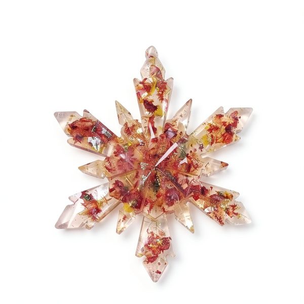 HUAKENER Snowflake Resin Molds Christmas Crafting Silicone-1