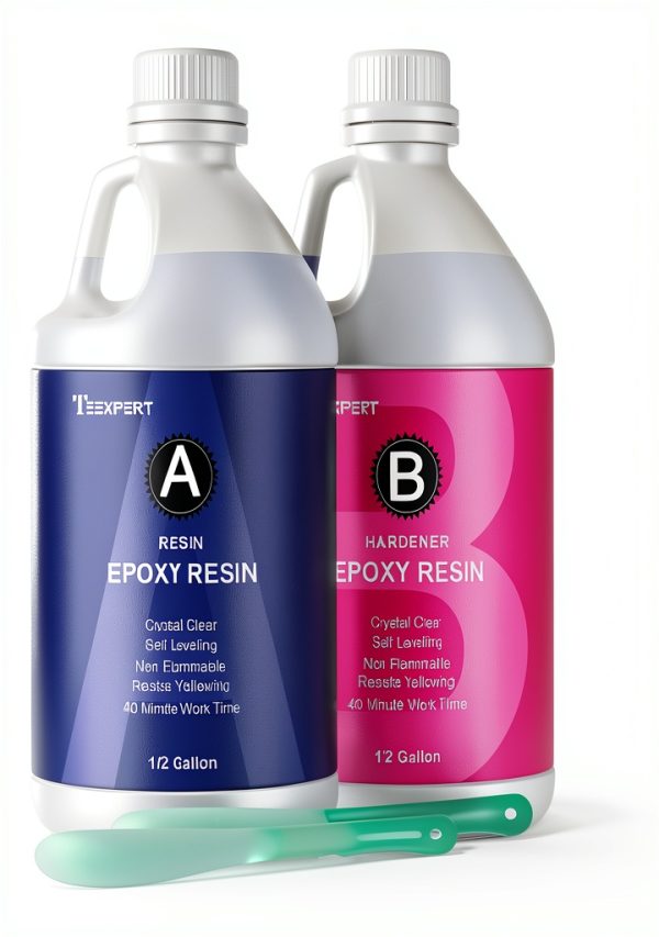 Teexpert Epoxy Resin Crystal Clear Coating Casting Material-0