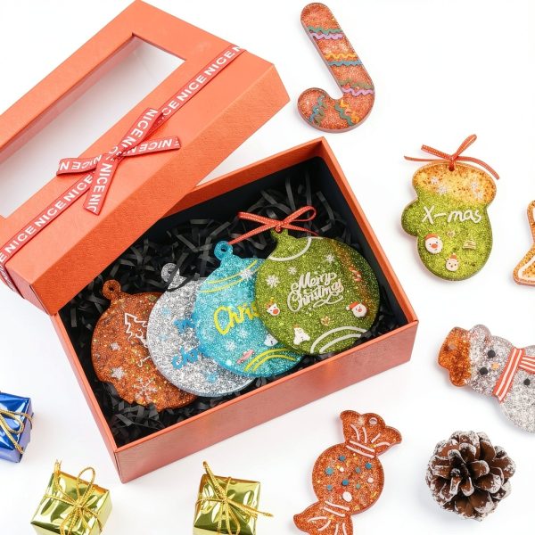 Christmas Resin Molds Silicone Ornaments DIY Crafts Actvty-5