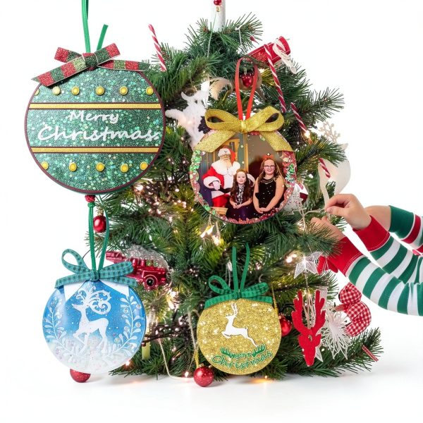 Juome Christmas Ornament Resin Molds Silicone DIY Craft-1