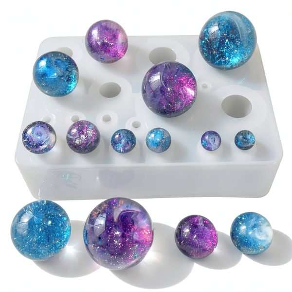 Sphere Silicone Mold ResinWorld Jewelry Casting Multiple-5