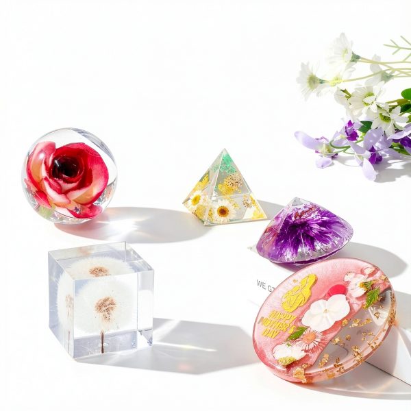 LET'S RESIN Epoxy Resin Kit with Molds Glitter Flowers-2