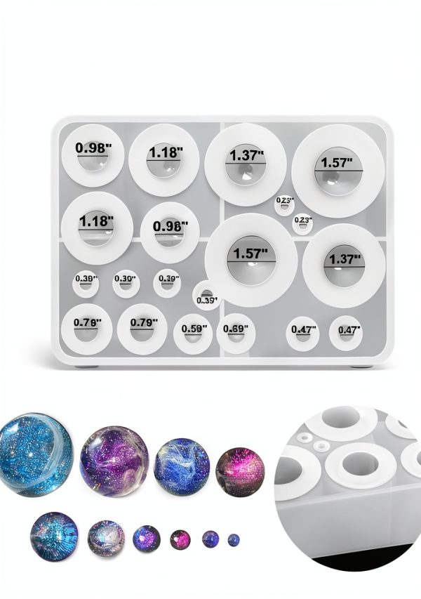 Sphere Silicone Mold ResinWorld Jewelry Casting Multiple-1