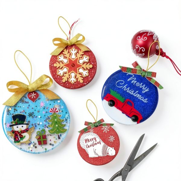 Juome Christmas Ornament Resin Molds Silicone DIY Craft-2