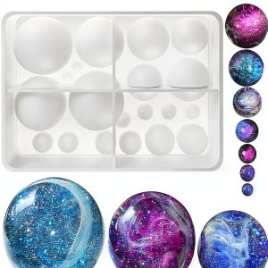 Sphere Silicone Mold ResinWorld Jewelry Casting Multiple-0