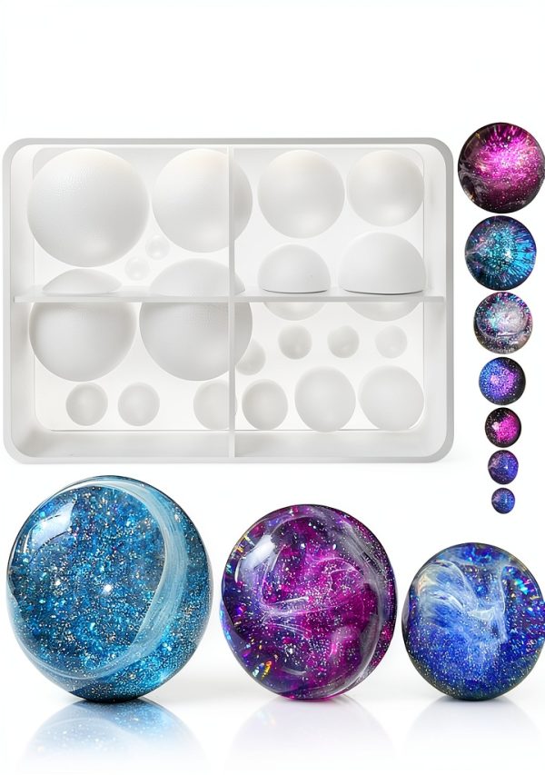 Sphere Silicone Mold ResinWorld Jewelry Casting Multiple-0