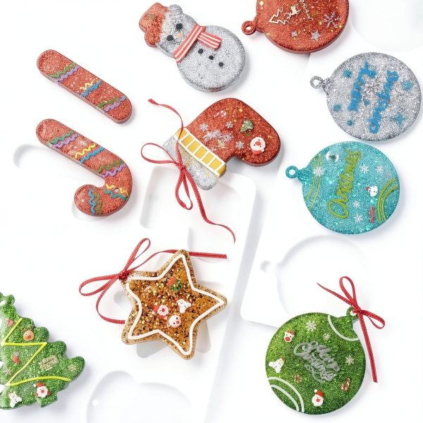 Christmas Resin Molds Silicone Ornaments DIY Crafts Actvty-1