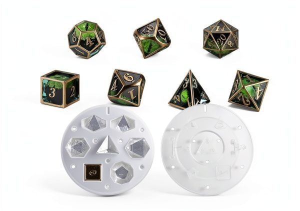 LET'S RESIN Dice Mold Silicone Resin Crafting DnD-3