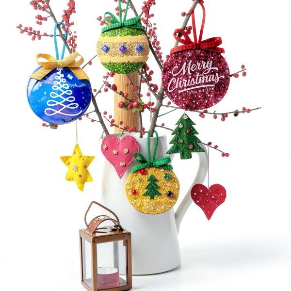 Juome Christmas Ornament Resin Molds Silicone DIY Craft-7