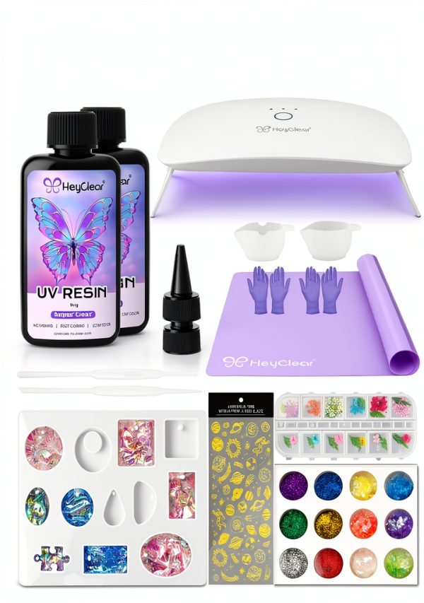 HeyClear UV Resin Kit Jewelry Making Craft Supplies-0