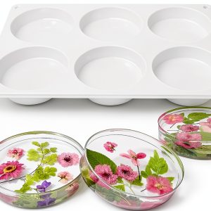 ResinWorld Round Coaster Mold Silicone Crafting Jewelry-0