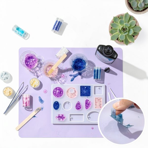 HeyClear UV Resin Kit Crystal Clear Jewelry Making Supplies-4