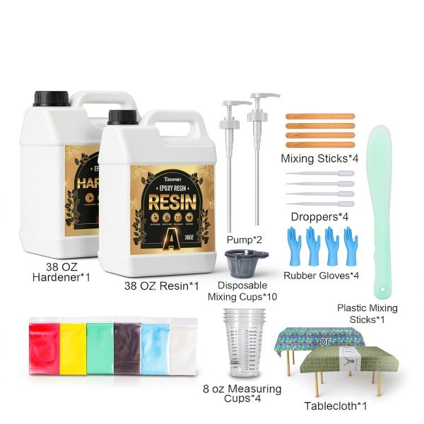 Teexpert Epoxy Resin Crystal Clear UV Resistant Crafts-4